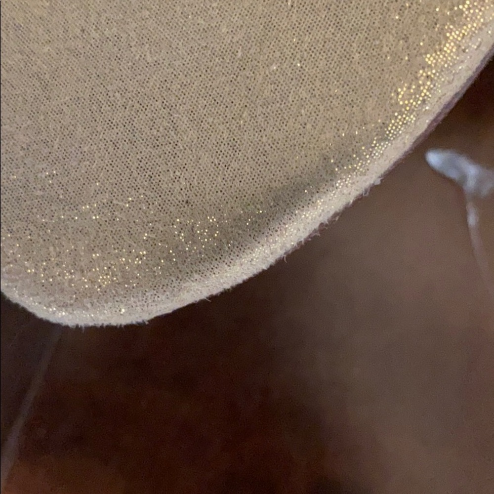 NWOT Stuart Weitzman Gold Sparkle Heels - Picture 9 of 11